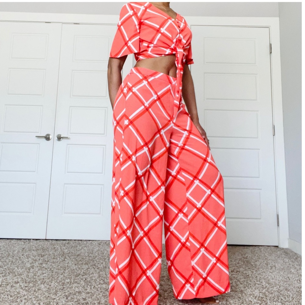 Orange Top and Trouser Set